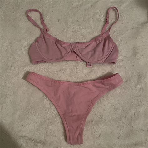 Skims Bubble Gum Pink Lingerie Set Softest Depop