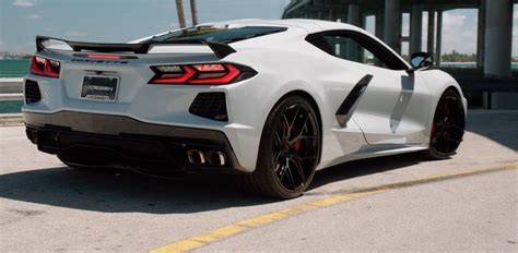 First 2020 C8 Corvette Gets Lowered on Vossen Forged Wheels - autoevolution