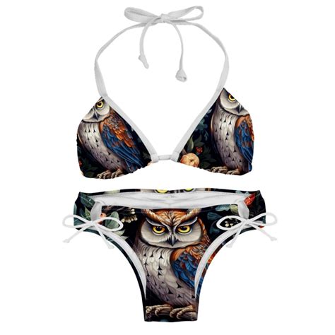 Owl Detachable Sponge Adjustable Strap Bikini Set Two Pack Swimsuits For All Occasions Walmart
