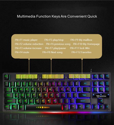 GK 10 Mekanik Oyun Klavyesi 87 Key RGB Arkadan Ayd Grandado