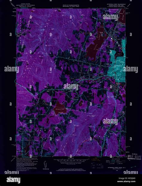 Massachusetts USGS Historical Topo Map MA Pittsfield West 350467 1959