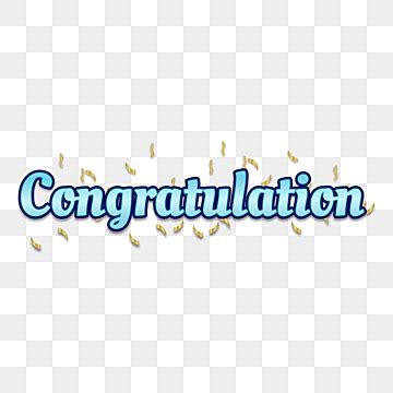 Blue Congratulations PNG Transparent Images Free Download | Vector Files | Pngtree