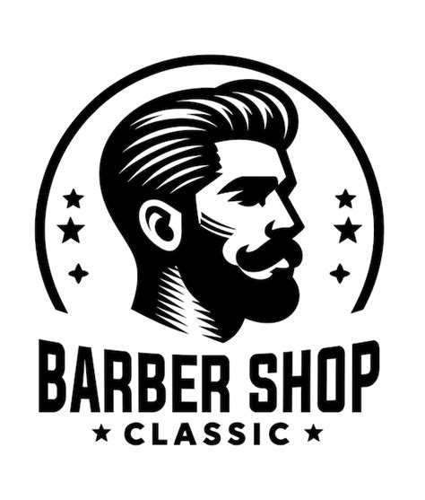 Premium Vector Vintage Barber Shop Logo Template With Man Head With