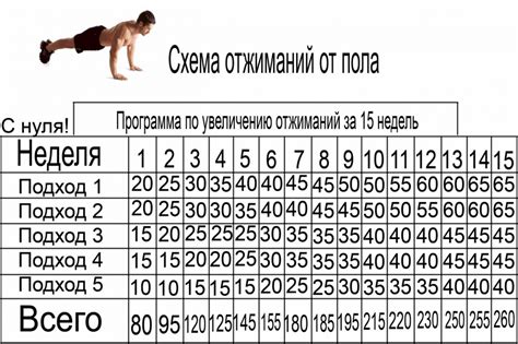 Отжимание от пола программа для начинающих!