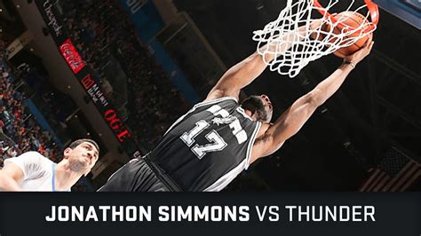 Jonathon Simmons Highlights Pts Stl Vs Thunder