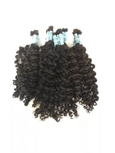 Cabelo Cacheado Humano Natural Virgem 40 45 Cm 300 G à venda em São