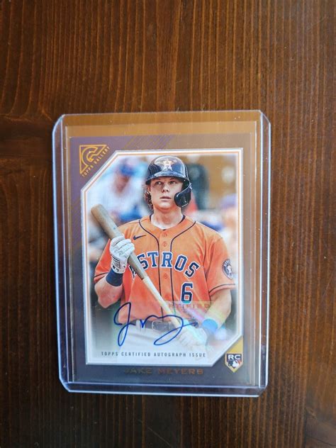 Topps Gallery Jake Meyers Rookie Card Autograph Ra Jm Ebay