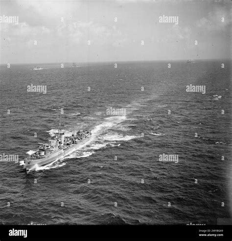 A Cruiser Hms Mauritius And A Destroyer Hms Nizam At Sea September 1942 An Aeriel