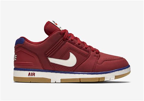 Nike Air Force 2 Low Red Black Gum - Sneaker Bar Detroit