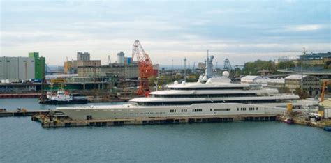 Eclipse Leaves The Fincantieri Yard After Dry Dock Work