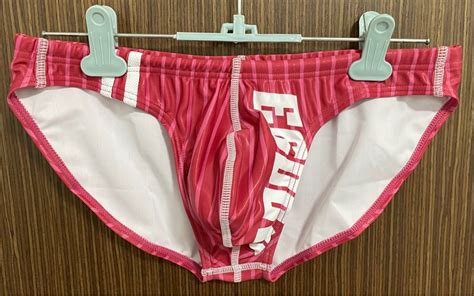 EGDE VERTICAL Super Low Rise Bikini Swimming Trunk Red Men S Fashion Bottoms Swim Trunks