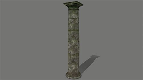 D Model Ruin Set Stone Pillar Vr Ar Low Poly Cgtrader