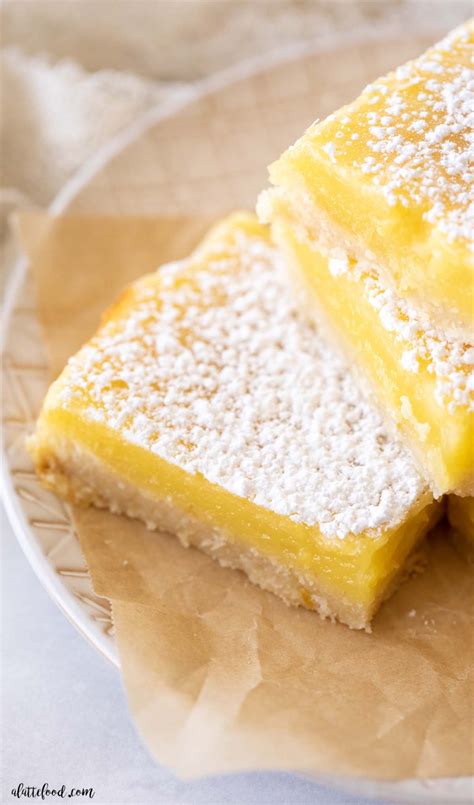 Classic Lemon Bars A Latte Food