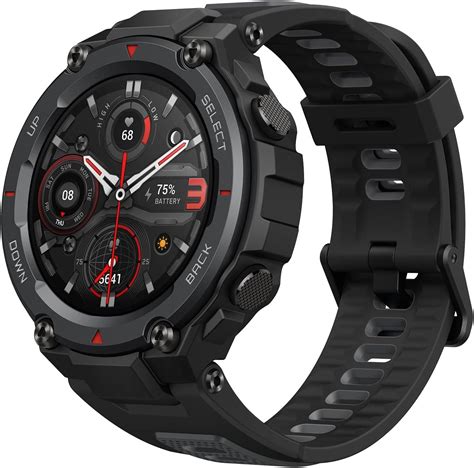 Amazfit T Rex Pro Montre Intelligente Noire Avec GPS Montre De Fitness