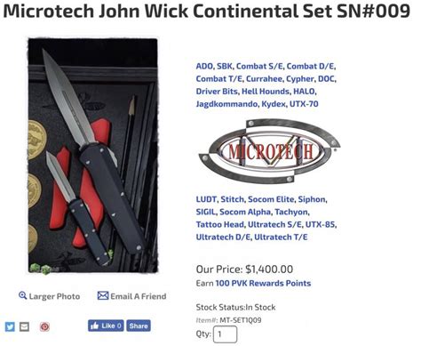 The Knives of John Wick – Microtech Continental Set | thefirearmblog.com