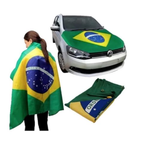 Bandeira Para Capo De Carro Brasil Copa Do Mundo Ba Shopee Brasil