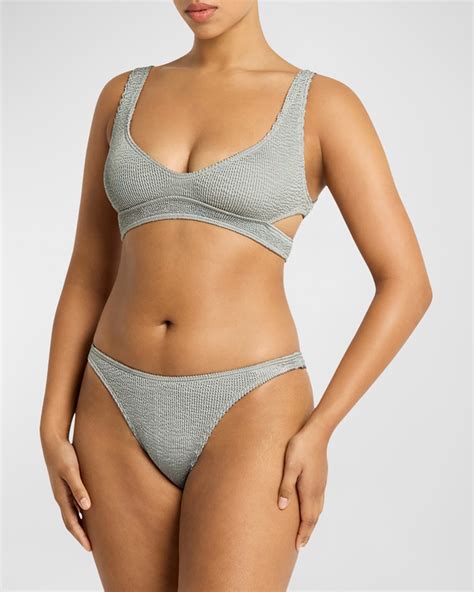 Bond Eye Swim Nino Crop Cutout Bikini Top Neiman Marcus