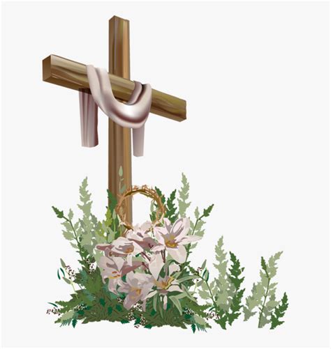 Free Easter Cross Clipart - Religious Easter Clipart, HD Png Download ...