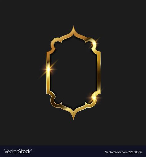 Gold frame design Royalty Free Vector Image - VectorStock