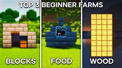 Minecraft Top Beginner Farms To Get You Started Youtube