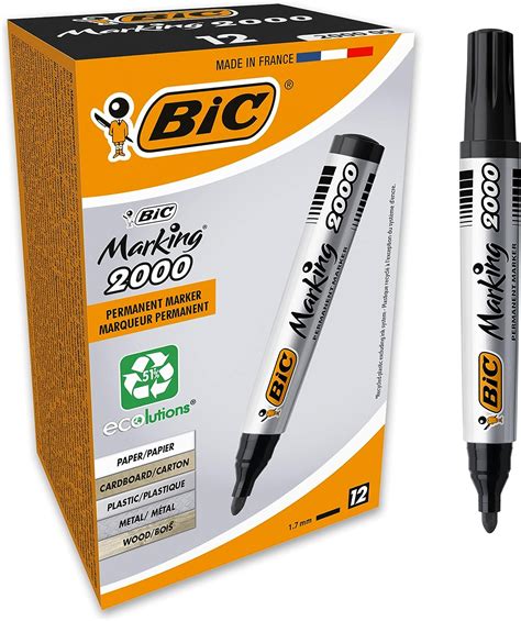 Bic Marking Ecolutions Marqueurs Permanents Pointe Conique