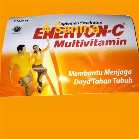 Jual Vitamin Enervon C Kapsul Multivitamin Harga Strip Isi Kapsul