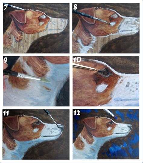 Artclass challenge: Simple Exercise in Oil Color: Oil Painting the Profile of a Dog’s Head