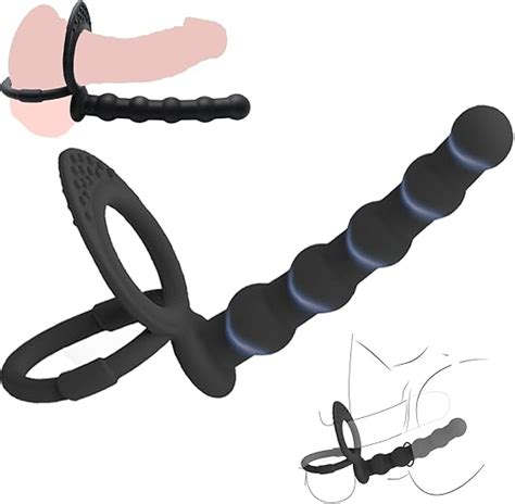 Amazon Anal Toys Anal Beads Dual Penetration Cock Ring Couples Sex Toys Double Anal Dildo