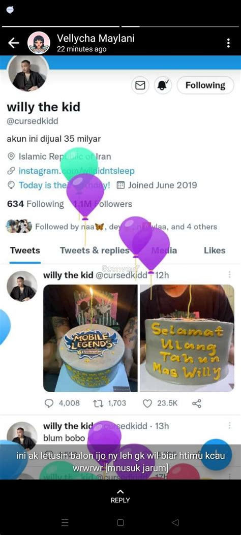 CONVOMF On Twitter Story Whatsapp Adekku Gaiss Dibaca Si Willy