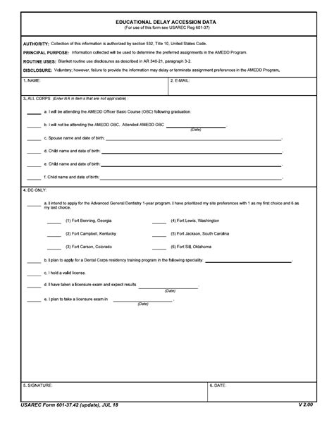 Usarec Form 601 3742 Fill Out Sign Online And Download Fillable Pdf Templateroller