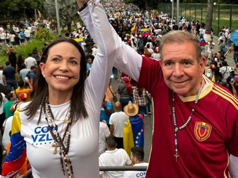 María Corina y Edmundo González La Fuerza Armada Nacional debe honrar