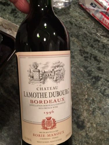 Borie Manoux Ch Teau Lamothe Dubourg Bordeaux Vivino Australia