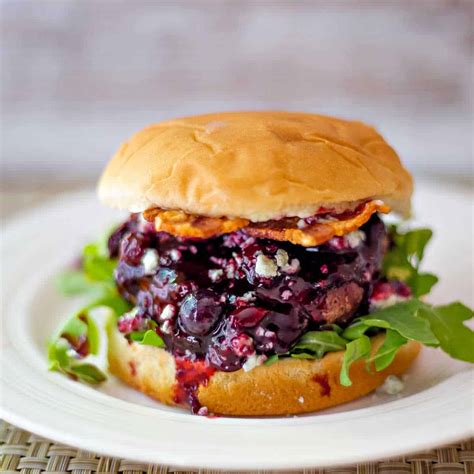 Blueberry Blue Cheese Bacon Burger | Life, Love, and Good Food