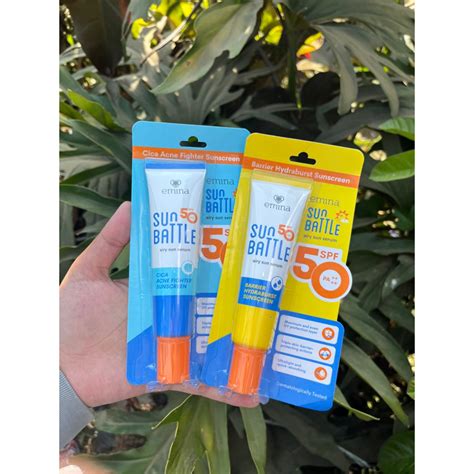 Jual Emina Sun Battle Spf Pa Barrier Hydraburst Sunscreen Ml