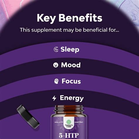 5 HTP Supplement 5-Hydroxytryptophan - 5HTP 100mg Gentle Herbal Sleep ...