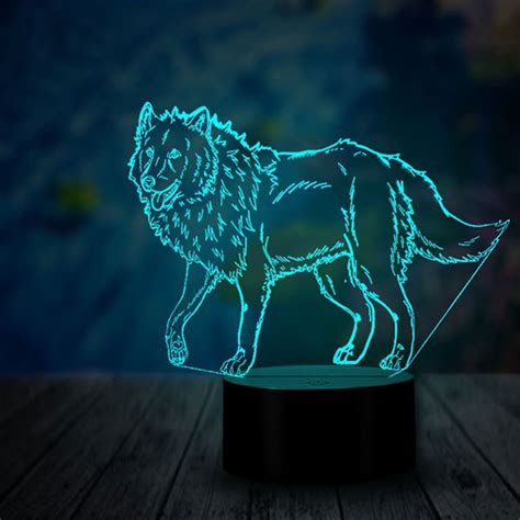 Lampe Loup Hologramme And Terre Des Loups