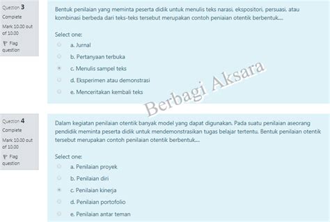 Kumpulan Soal Dan Jawaban Tes Formatif Modul Ppgdaljab Materi Soal