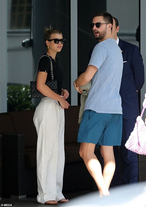 Sofia Richie Displays Her Toned Abs In A Pink Bikini While On A Yacht In Miami With Scott Disick