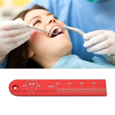 Drfeify Jauge endodontique Règle endodontique règle de mesure dentaire