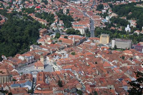 Brasov panorama at night stock photo. Image of downtown - 46545752