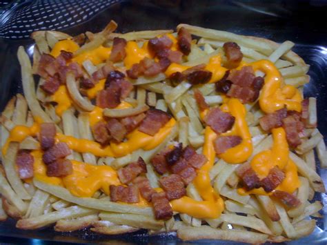 Gastronomia Como Hobby Receitas Batata Frita Cheddar E Bacon