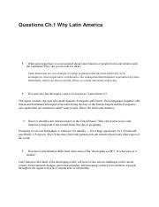 Cau Questions Ch Why Latin America Docx Questions Ch Why