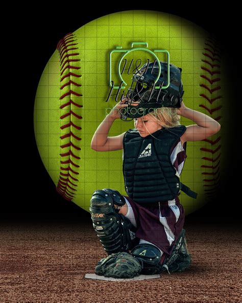 Softball player portrait digital background digital backdrop digital ...