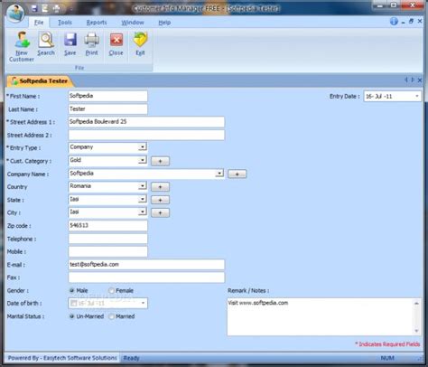 Customer Info Manager Free 1015 Download Review Screenshots