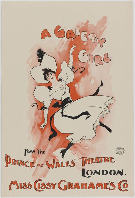 A Gaiety Girl From The Prince Of Wales Theatre London Miss Cissy