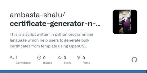 Github Ambasta Shalu Certificate Generator N Email Automator This Is