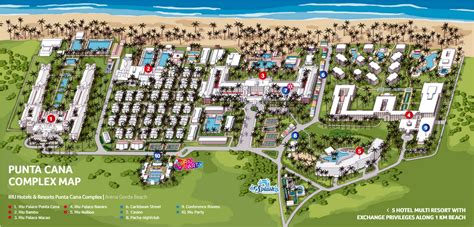 resort map riu palace bavaro punta cana dr