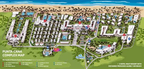 Resort Map | Riu Bambu | Punta Cana, D.R.