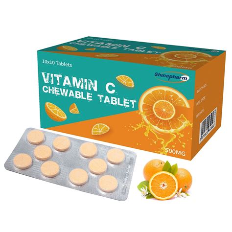 Vitamin C Chewable Tablet Mg Mg Health Food Vitamin Shinepharm