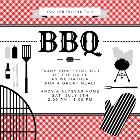 Free Printable Bbq Invite Template